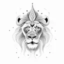 lion and Sikh warriors  tattoo design idea