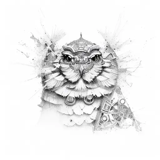 Abstract art tattoo design idea