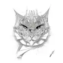 Abstract art tattoo design idea