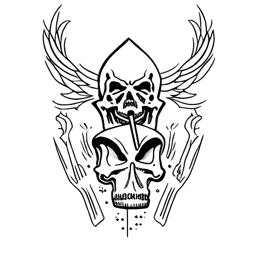 "oh death become my blade once more" tattoo design idea
