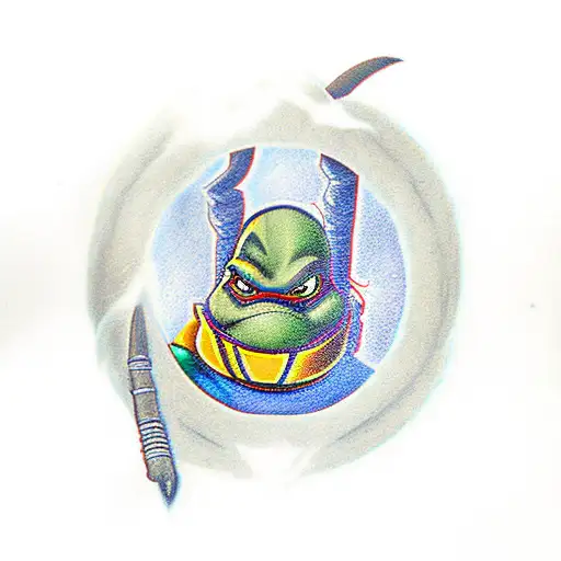 april o'neil tmnt 1990 cartoon tattoo design idea