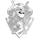 april o'neil tmnt 1990 cartoon tattoo design idea