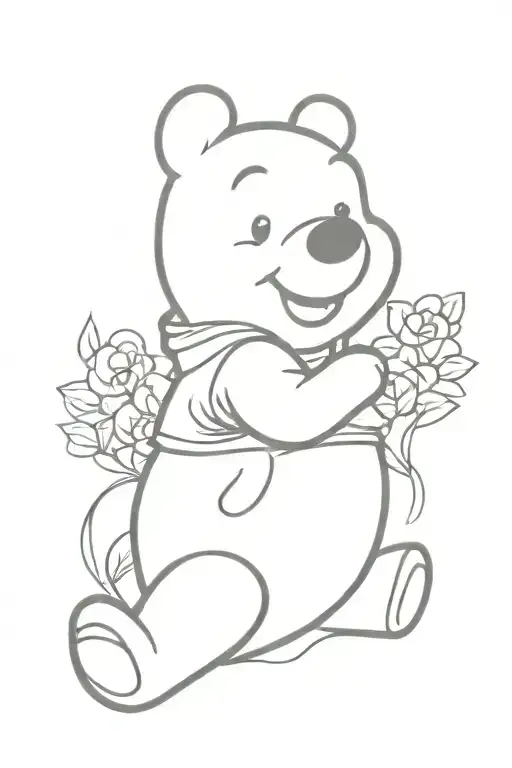 winnie pooh childhood memories  tattoo design idea
