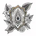 arrowhead tattoo design idea