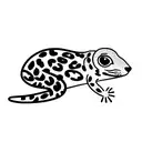 Leopard gecko tattoo design idea