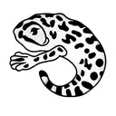 Leopard gecko tattoo design idea