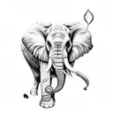 five blind men and the elephant tattoo design idea