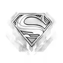 Superman symbol tattoo design idea