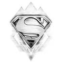 Superman symbol tattoo design idea