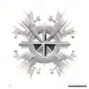 3 crosses that say fear god tattoo design idea