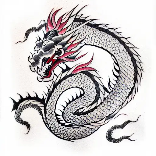 dragon slayer  tattoo design idea