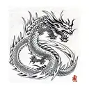 dragon slayer  tattoo design idea