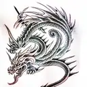 dragon slayer  tattoo design idea