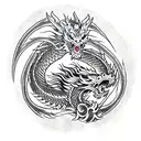 dragon slayer  tattoo design idea