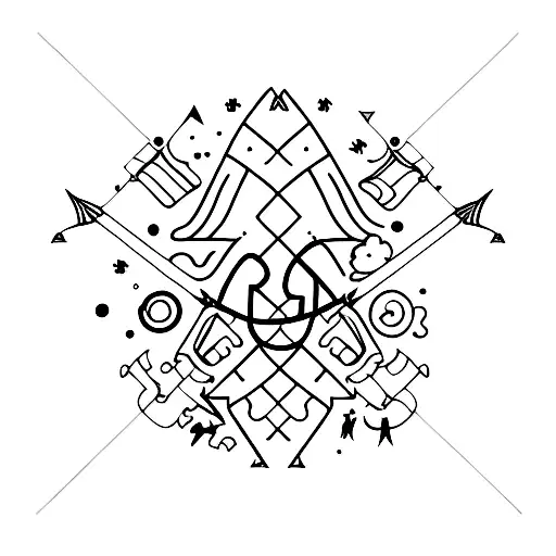 autism with arrow tattoo design idea