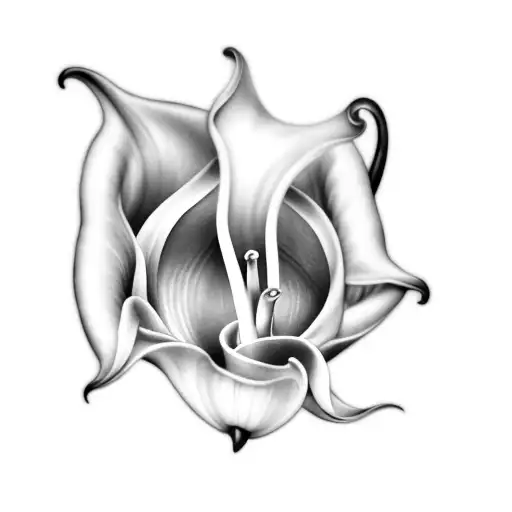 a calla lily tattoo design idea