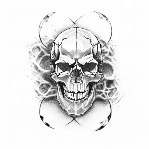 Harley Davidson, Skull, Nordisch tattoo design idea