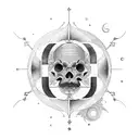 Create a tattoo design inspired by the universe and Galileo's discoveries tattoo design idea