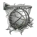 basketball tattoo design idea
