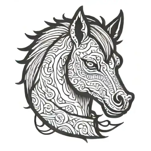 Bojack Horseman tattoo design idea