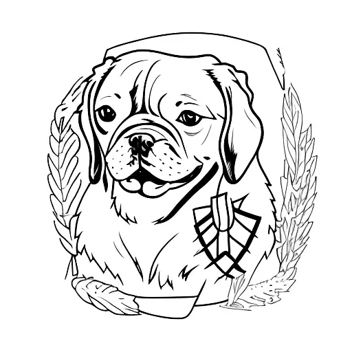 scout finch dog tattoo design idea
