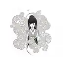 tattoo on black girl arm of numbers: 2004,2005,2011,2016,2021 tattoo design idea