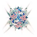 numeric tattoo of numbers: 2004,2005,2011,2016,2021, vertical  tattoo design idea