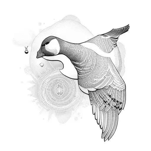 goose  tattoo design idea