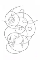 Gemini, taurus and aquarius logo tattoo design idea