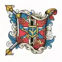 dominican flag tattoo design idea