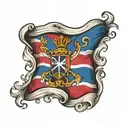 dominican flag tattoo design idea