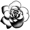 camellia flower for men  tattoo design idea