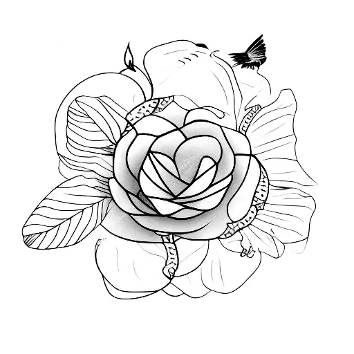 bloom where you're planted but don't die afraid to fly tattoo design idea