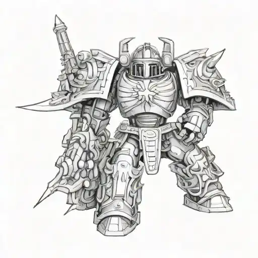 Ultramarines tattoo design idea