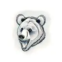 bear dad and family tattoo design idea