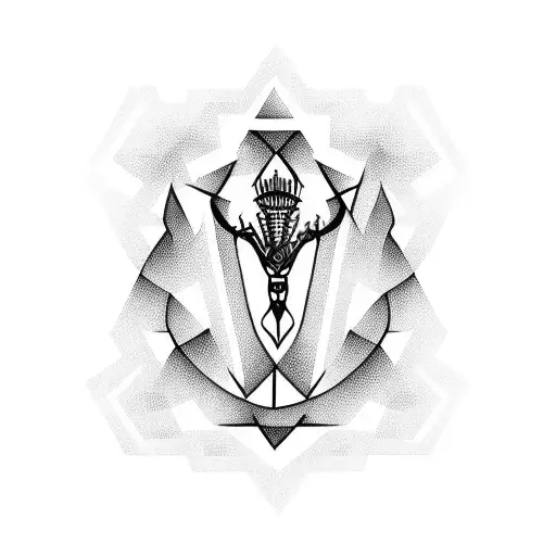 pitchfork tattoo design idea