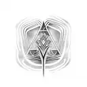 pitchfork tattoo design idea