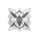 pitchfork tattoo design idea