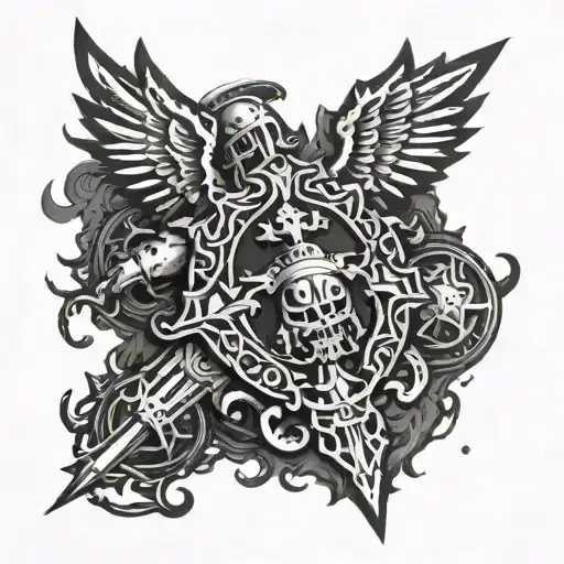 Warhammer 40k adeptus custodes  tattoo design idea