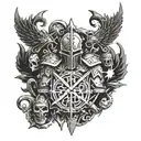 Warhammer 40k adeptus custodes  tattoo design idea