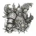 Warhammer 40k adeptus custodes  tattoo design idea