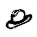 cute frog with cowboy hat tattoo design idea