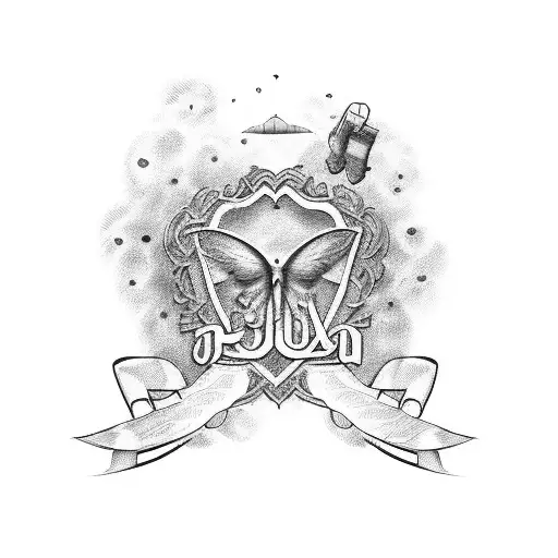 In memory of your father, write a heartfelt tribute to honor his life and the impact he had on those around him. Begin b tattoo design idea