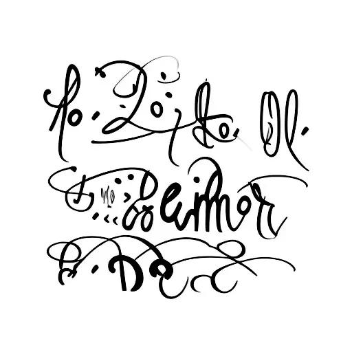 signatures of mom dad and sister tattoo design idea