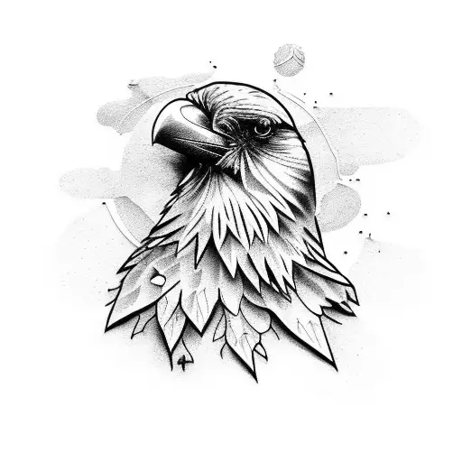 Raven tattoo design idea