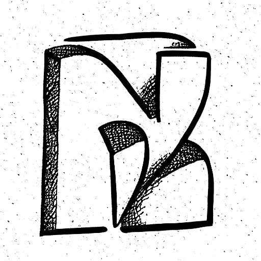 love heart with a the letter J tattoo design idea