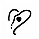 love heart with a the letter C+J tattoo design idea