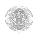 Polynesian tribal sleeve tattoo design idea