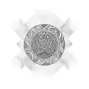 Polynesian tribal sleeve tattoo design idea
