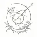 sanskrit shloka with artwork tattoo design idea